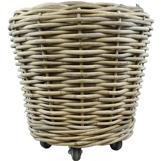 Van der Leeden DRYPOT Rattan Ø 68 x 68 cm Grau