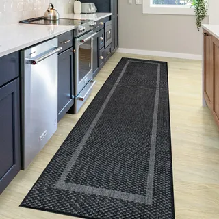 OTTO home Venedig Bordüre Outdoor-Teppich 67 x 230 cm Schwarz