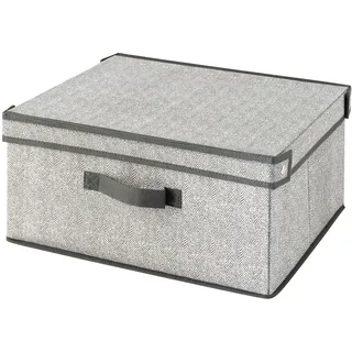 H&H Schrankbox aus Polypropylen, Grau, 41 x 35 x 20 cm