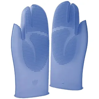 Pavoni Silikon-Ofenhandschuh Blau