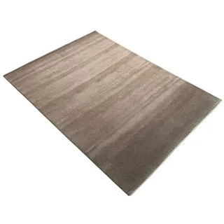 Wawa Teppich Wollteppich Taup Grau Teppich 100% Wolle 250x300 cm Handgewebt einfarbig AN2 grau