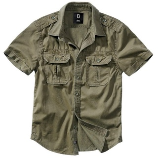 Brandit Langarmhemd Brandit Herren Vintage Shirt shortsleeve (1-tlg) grün 3XL