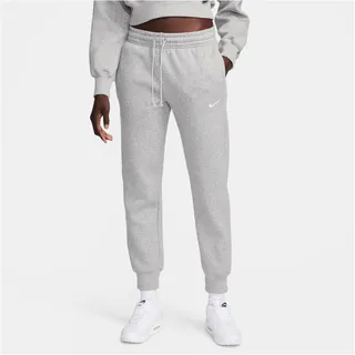 Nike Sportswear Phoenix Mid-Rise Fleece Jogginghose Damen 063 dk grey heather/sail L