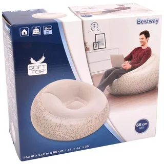 Bestway Sitzsack Bestway Sessel aufblasbar Sitzsack Luftsessel Lounge Luftmatratze
