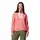 Full Zip Fleece Damen Rollkragenpullover rot M