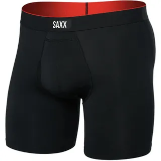 SAXX Underwear Multi-Sport Mesh Boxershorts Schwarz M 2er Pack