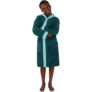 normani Frottee Kinderbademantel aus Bio-Baumwolle in Blau | Gr.: 158/164
