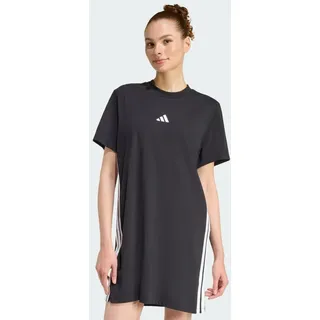 adidas Shirtkleid Schwarz/Weiß XL