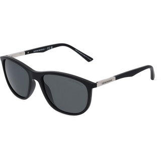 Emporio Armani EA 4201 Herren-Sonnenbrille Vollrand Eckig Kunststoff-Gestell, schwarz