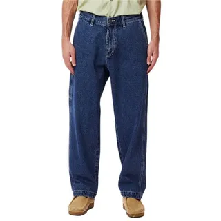 OBEY Relax-fit-Jeans Hose Obey Hardwork Carpenter Denim, G 30, F stone wash blau 30