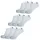 Sneakersocken 3er Pack Weiß 43-46