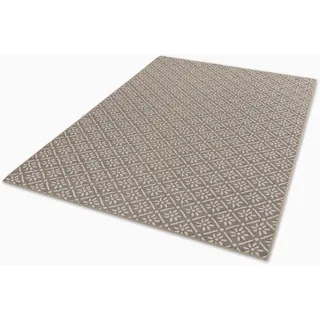 Teppich SCHÖNER WOHNEN-KOLLEKTION "Parkland 6351 221" Teppiche Gr. B/L: 120 cm x 180 cm, 5 mm, 1 St., beige Esszimmerteppiche In- und Outdoor geeignet, eleganter Flachflorteppich