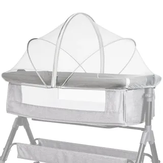 Moskitonetz für Reisebett, geräuschloser Reißverschluss, weiß, 55 × 100 cm | Katzennetz für Kinderbett, universeller Moskitonetzbezug für Betten, einfacher Zugriff, schnelle Installation