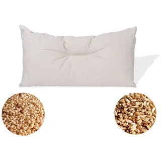 Speltex ergonomisches 2-Kammer Kopfkissen 40 x 80 cm Natur