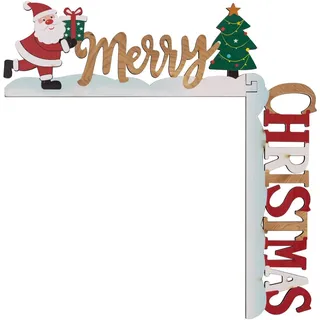 Weihnachten Türrahmen Deko Weihnachten, Holz Weihnachtsdeko Türrahmen Für Türdeko Weihnachten Wände Türdeko (Weihnachtsmann, Weihnachten Elch, Engel Figuren Deko) Christmas Decorations Für Türecke