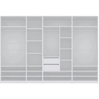Garderoben-Set TRES Q/B offener Kleiderschrank mit 4 Kleiderstangen 2 Schubladen
