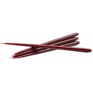 STOFF Nagel taper candles by ester & erik (box w/6 pcs) - burgundy red