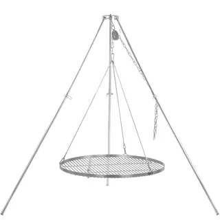 Bbq-toro Dreibein Schwenkgrill Mit Ø 70 Cm Grillrost, Edelstahl, Höhenverstellbar 119-184 Cm