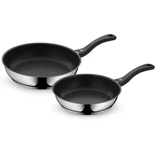 WMF Devil Pfannenset Induktion 2-Teilig – Bratpfannen 24, 28 Cm – Edelstahl Crom