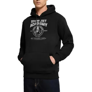 Spreadshirt Hoodie Star Trek Discovery Starfleet Academy Herren Premium Hoodie (1-tlg) schwarz XXL