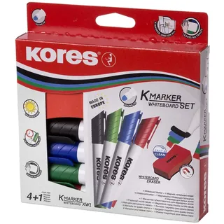 Kores Magnetischer Whiteboardschwamm, 110 x 55 x 20 mm (Marker Whiteboard Set)