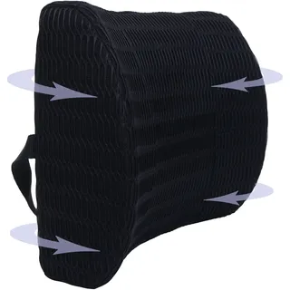MCW Lendenkissen MCW-N77 40 x 20 cm Schwarz