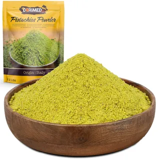 DORiMED Gemahlene Pistazien in Pulverform | ungesalzen | 1 kg zerkleinerte Pistazien von 100% natürlicher Herkunft | geeignet für vegane und vegetarische Ernährung | gemahlen und frisch | ungeröstet