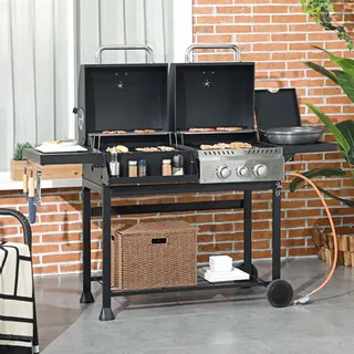 Outsunny Grillwagen schwarz