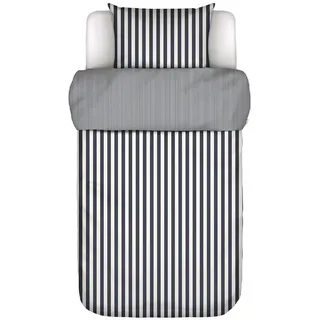 Marc O'Polo Classic Stripe Gestreift Blau 135 x 200 cm + 80 x 80 cm