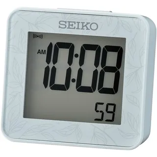 Seiko Quarzwecker Digitalwecker, Beleuchtung,Schlummerfunktion,Schlafzimmer,Geschenkidee blau