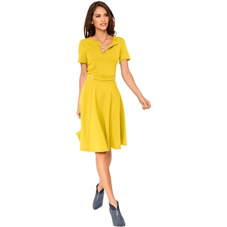 A-Linien-Kleid HEINE "Prinzesskleid" Gr. 44, Normalgrößen, gelb Damen Kleider A-Linien-Kleider