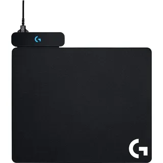 Logitech G POWERPLAY, Schwarz, Einfarbig, Gaming-Mauspad - Schwarz