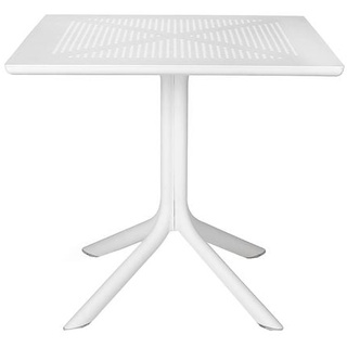 Nardi Clip Gartentisch 80x80 cm Kunststoff Weiß