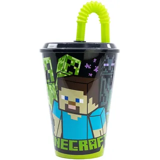 Stor Becher "Minecraft" in Grün - 430 ml