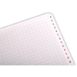 Clairefontaine Registerbuch kariert 11 x 17 cm farbig sortiert