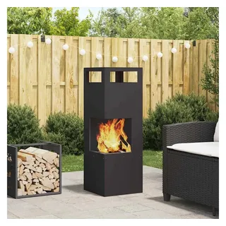 vidaXL Feuerstelle Ø 100 cm Schwarz