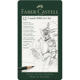 Faber-Castell Bleistift Castell 9000 12 St. grün