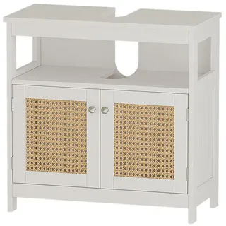 Vicco Waschbeckenunterschrank Rosario 60 x 60 cm, mit 2 Türen und Offenem Fach