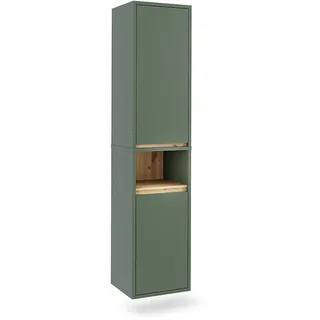 Vicco Viola Hochschrank 38 x 170 cm Grün/Artisan Holz