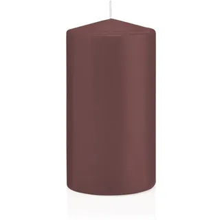 Wiedemann Kerzen Große Stumpenkerzen Taupe Ø 78 x 150 mm, 8 Stück, 69 Brenndauer