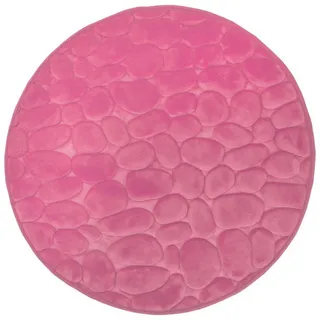 Euroshowers GmbH Badematte Memory Foam Bellarina Rosa Ø60 cm, Memory funktion, Rutschhemmende Beschichtung auf der Unterseite, 100% polyester, memory foam (stoppning), latex SBR, Rund, Memory funktion, Rutschhemmende Beschichtung auf der Unterseite rosa