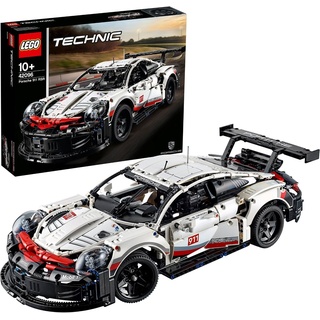 LEGO® Konstruktionsspielsteine LEGO Technic Porsche 911 RSR Sportwagen Sportauto Rennwagen Fahrzeug, (1580 St), Rennauto Bausatz