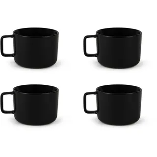 Excelsa Jumbo Tasse 0,4 l Schwarz 4 St.