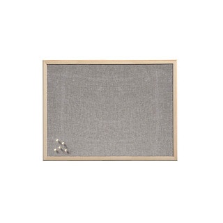 Zeller Pinnwand 60,0 x 40,0 cm Leinen grau