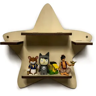 DIY Regal Eweiterung Stern für die Musikbox passend für Toniebox Kinder Baby Zimmer zum selbst bemalen mit Wunschname tolles individuelles Geschenk Geburtstag Ostern Weihnachten