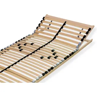 Sleepneo - Premium Lattenrost 100x200, 7 Zonen Lattenrahmen Buche, 28 Latten, Federholzrahmen made in germany, Lattenrost Kopfteil verstellbar, bis