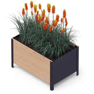 upyard Hochbeet 78 x 52 x 48 cm Braun