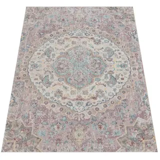 Paco Home Torres 271 Kurzflorteppich 60 x 100 cm Rosa