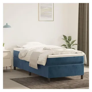 vidaXL Bettgestell 100 x 200 cm Dunkelblau