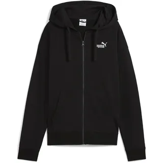 Puma Essentials Small No. 1 Logo Comfort French Terry Kapuzenjacke Damen 01 black M